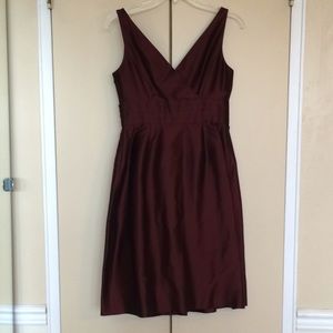 Ann Taylor Petites silk maroon LBD 🎉